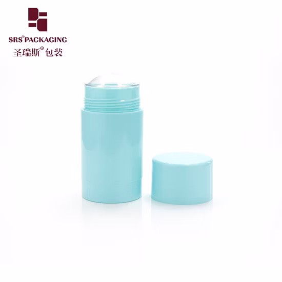 30ml 50ml 75ml Round Empty Plastic Deodorant Containers for Cosmetics Packaging