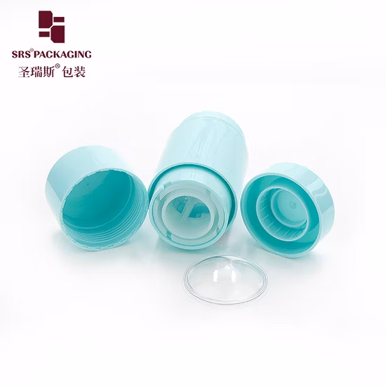 30ml 50ml 75ml Round Empty Plastic Deodorant Containers for Cosmetics Packaging