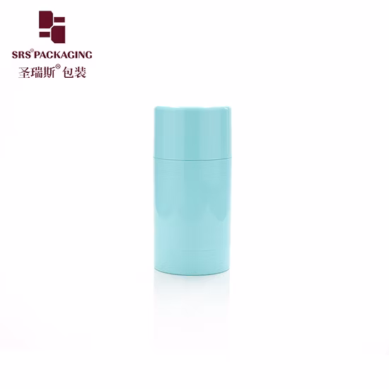 30ml 50ml 75ml Round Empty Plastic Deodorant Containers for Cosmetics Packaging